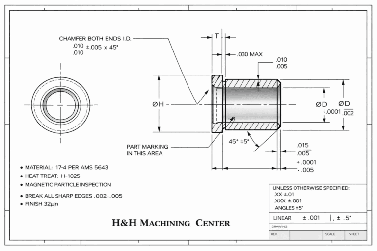 Precision Aerospace Bushings | H & H Machining